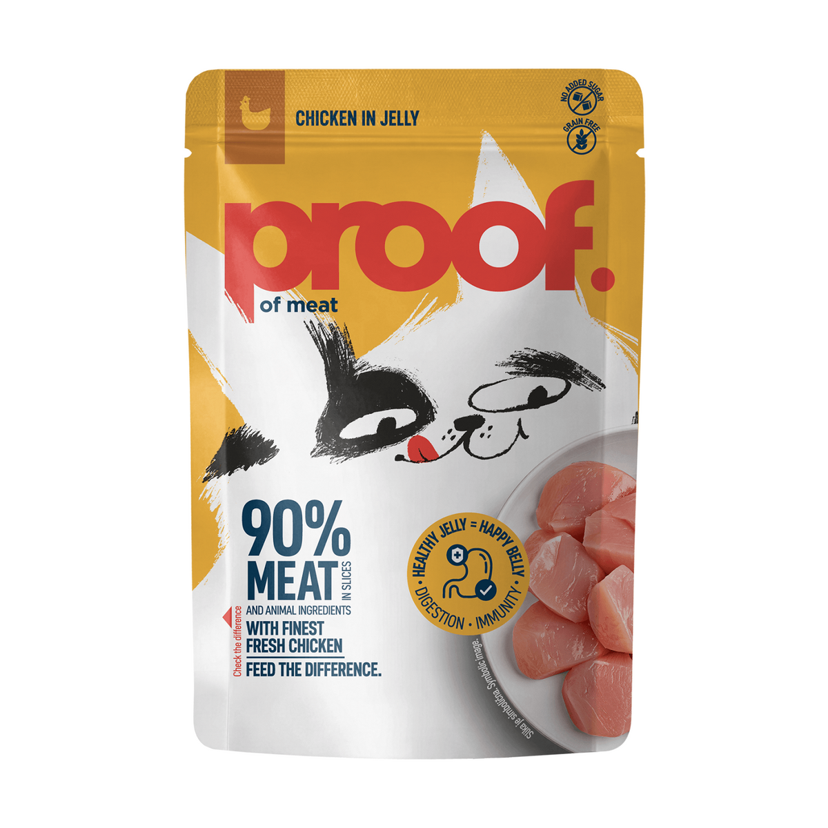 Proof Hrana Umeda pentru Pisici cu Pui in Jeleu 85 Gr