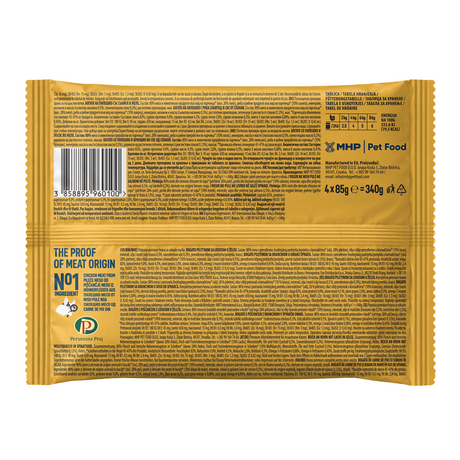 Proof Multipack Hrana Umeda pentru Pisici cu Pui/Somon in Jeleu si Pui/Biban in Sos 4x85 Gr