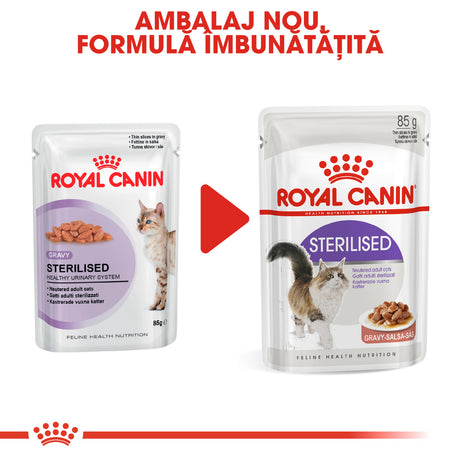 Royal Canin Royal Canin Sterilised Plic in Sos 85 G - imagine 2
