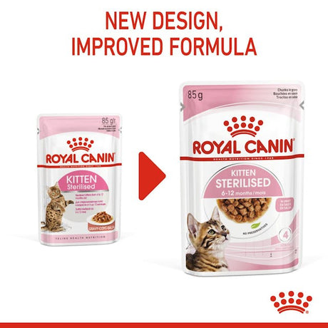 Royal Canin Royal Canin Kitten Sterilised in Gravy Plic 85 G - imagine 2