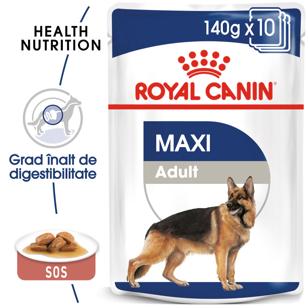Royal Canin Royal Canin Maxi Adult Plic 140 G - imagine 1