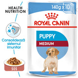 Royal Canin Royal Canin Medium Puppy Plic 140 G - imagine 1