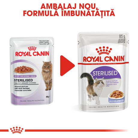 Royal Canin Royal Canin Sterilised Plic in Jeleu 85 G - imagine 2