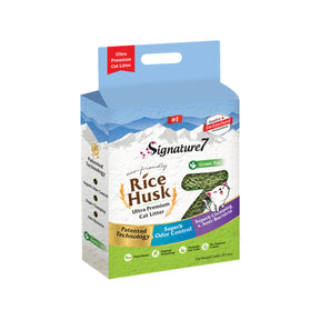 Signature 7 Signature7 Asternut Igienic Green Tea Rice Husk 7 L - imagine 1