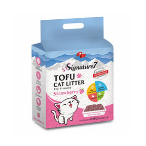 Signature 7 Signature7 Asternut Igienic Tofu pentru Pisici cu Aroma de Capsuni 7 L