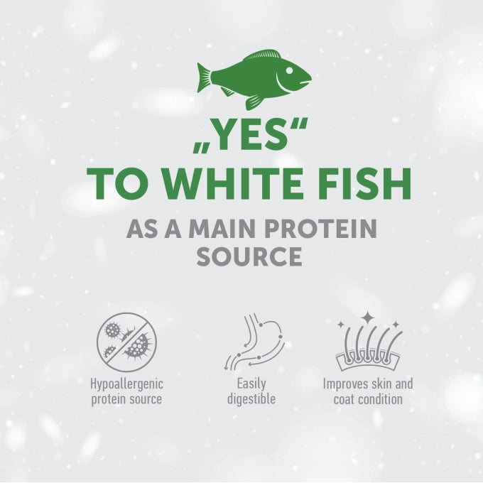 Superior Care Dry Grain Free With White Fish For Dogs of All Sizes and Life Stages With White Coat