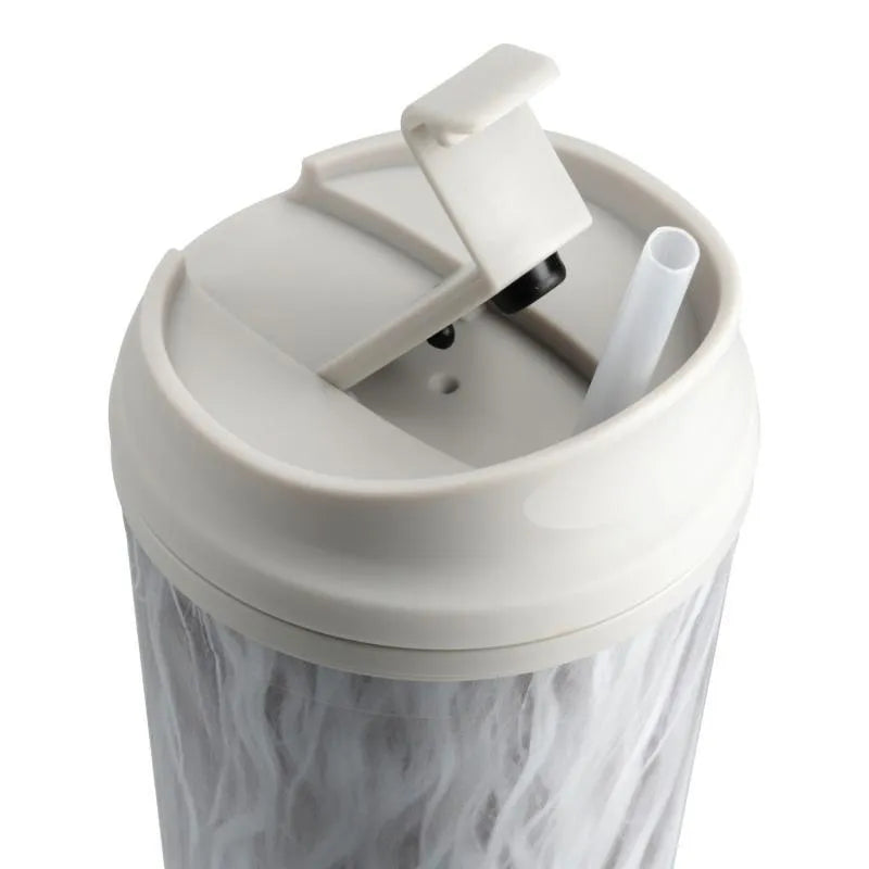 Superior Care Pahar cu Pai si Ilustratie Blanita Alba 710 ML
