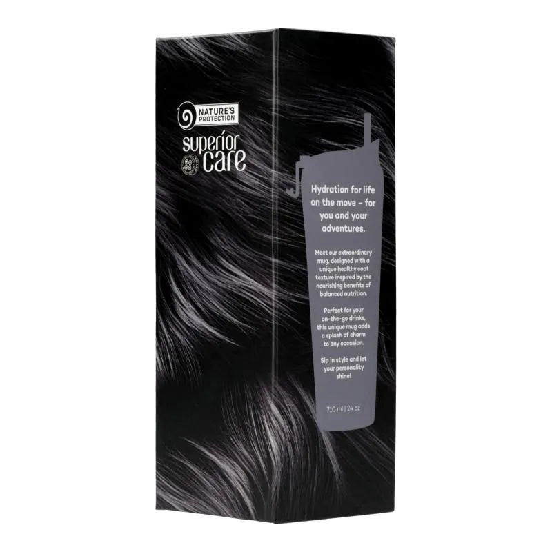 Superior Care Pahar cu Pai si Ilustratie Blanita Neagra 710 ML