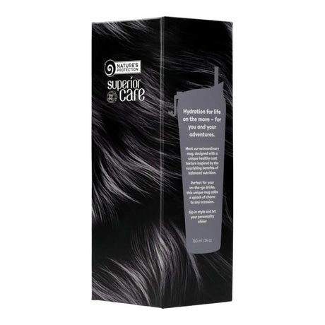 Superior Care Pahar cu Pai si Ilustratie Blanita Neagra 710 ML