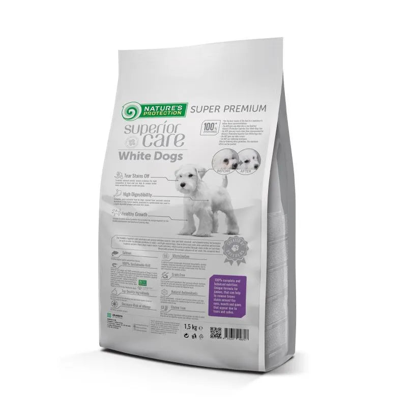 Superior Care White Dogs Grain Free Junior pentru Toate Taliile cu Somon