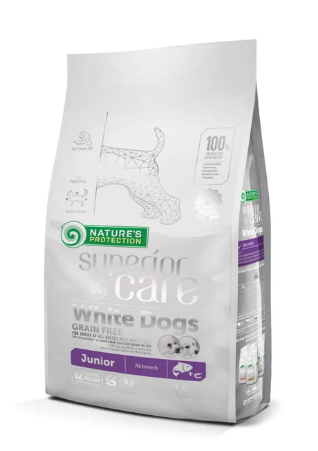 Superior Care White Dogs Grain Free Junior pentru Toate Taliile cu Somon