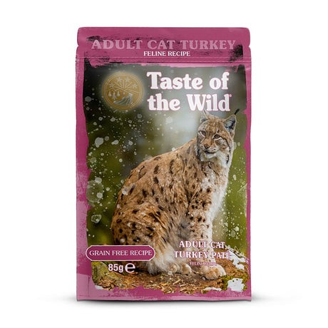 Taste of the Wild Taste of the Wild Cat Pouch Adult cu Carne de Curcan Pate 85 Gr