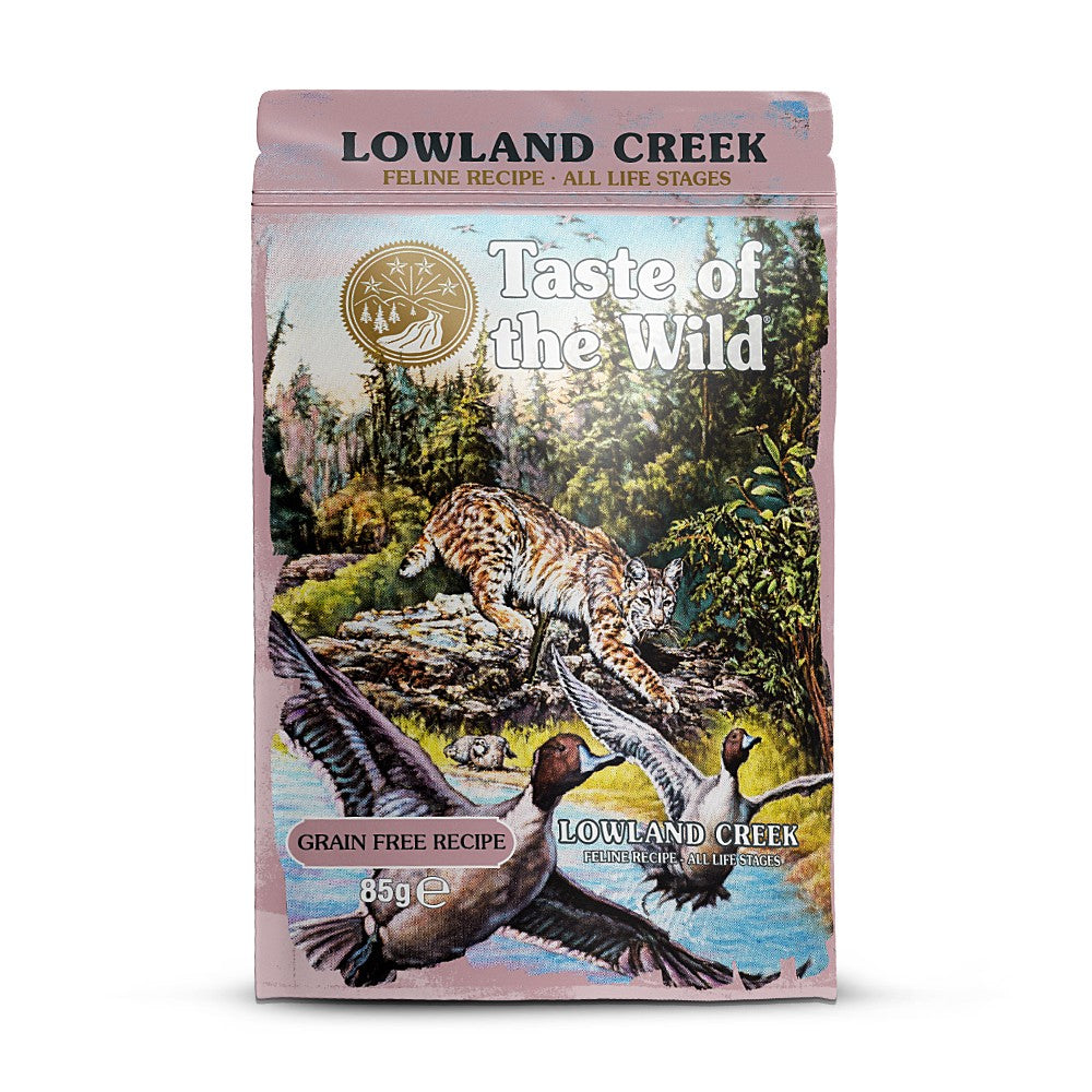 Taste of the Wild Taste of the Wild Cat Pouch All Life Stages Lowland Creek Bucatele de Curcan in Sos 85 Gr