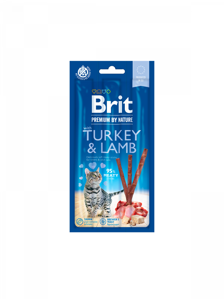 Brit Premium Brit Premium By Nature Cat Sticks With Turkey and Lamb (3 sticks) - imagine 1