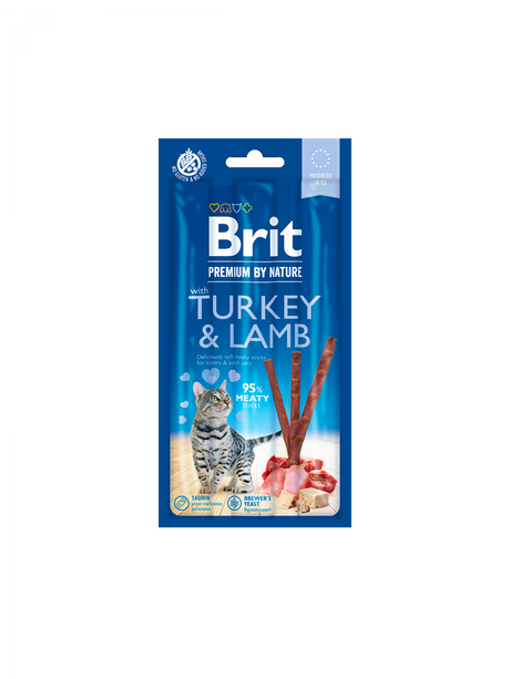 Brit Premium Brit Premium By Nature Cat Sticks With Turkey and Lamb (3 sticks) - imagine 1