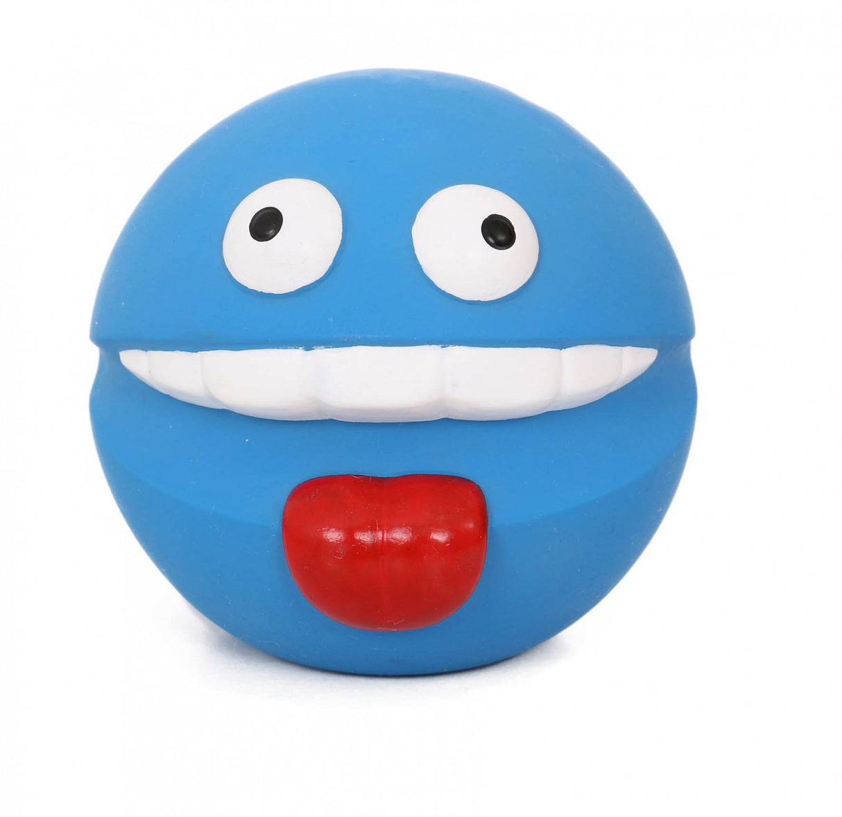TOY1708 Jucarie emoji din latex Diametru 8 cm Albastru
