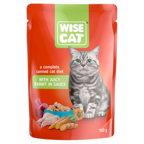 Wise Wise Cat Plic cu Iepure in Sos